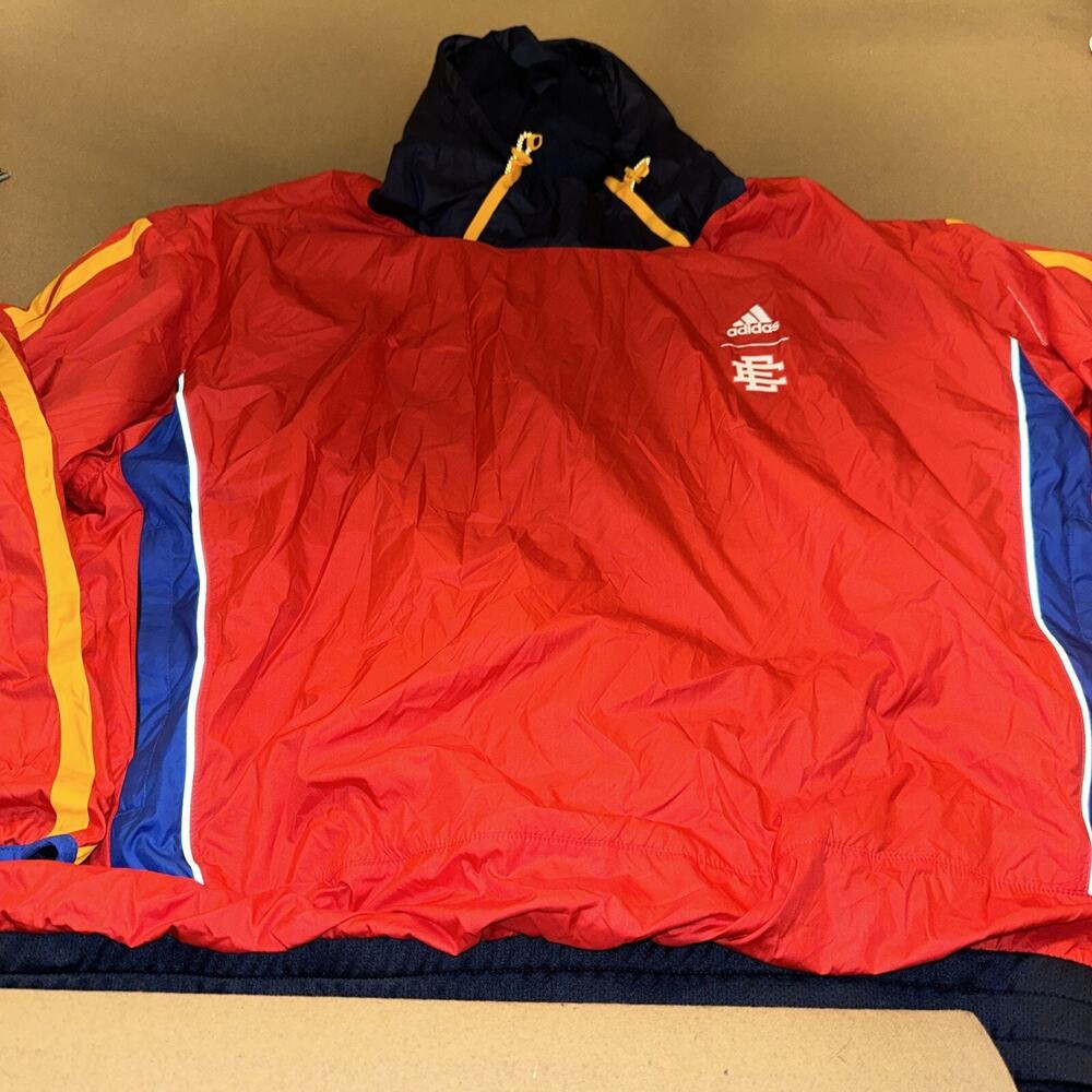 Adidas Eric Emanuel McDonald’s Hoodie Windbreaker Sweatshirt Jacket H16556 Sz L